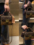 KUQIDAISHU酷奇小包包2023新款时尚百搭老花女包高质感单肩斜挎包 VK-3988咖啡配棕色