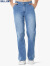 BILLION宽松牛仔裤男阔腿高腰夏季薄款速干蓝色休闲裤子中青年易穿搭173 浅蓝（80内长） 33(2.56尺)
