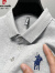 皮尔卡丹（下摆开叉）纯棉T恤男品牌衣服POLO.衫短袖夏季潮牌半袖男 军绿(升级款长袖) A28805 XL(适合140-160斤)
