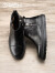 金利来男鞋2022冬季新款男士英伦马丁靴加绒商务正装男靴保暖高帮鞋棉靴 黑色G520240022AAS 40