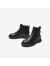 百思图冬季新款商场同款时尚简约时装靴粗跟女短靴TQ441DD3 黑色 32