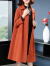 宾容（BINRONG）新款气质女装中长款韩版宽松百搭女式风衣外套女 黑色 L 建议100-115斤