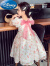 迪士尼（Disney）女童夏装连衣裙2024新款韩版洋气儿童夏季裙子女孩中大童公主裙潮 粉色 120cm