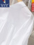 啄木鸟23春夏新款韩版时尚休闲纯棉白衬衫女百搭显瘦七分袖白衬衣潮女 白色 收藏家关注 优先发货 2XL 131-145