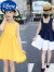 迪士尼（Disney）儿童装女童连衣裙夏装小女孩胖宝宝小女孩漂亮裙子儿童吊带裙子 纯棉背心裙(黄色) 90建议身高80-90cm年龄2-3岁