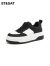 St&Sat/星期六厚底增高板鞋新款休闲运动小白鞋女SS33112881 黑色/白色 37