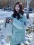 TAOROUSI棉服女冬季新款女装韩版学院风面包服加厚女士外套秋冬款学生棉衣 米白色 S