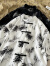 胖胖到家中国风冰丝短袖衬衫男夏季小众设计感垂感五分袖衬衣宽松大码上衣 黑色 M 95-115斤