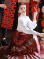 玛娇媚（Majiaomei）马面裙新中式连衣裙套装2024新款改良旗袍敬酒服订婚礼服红色裙子 2563上衣 L