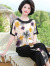 俞兆林（YUZHAOLIN）夏装新款上衣雪纺衫套装母亲节礼物妈妈装小衫中老年女装宽松中年 黄色 5XL（建议145-160斤)