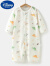 迪士尼（DISNEY）婴儿连体衣夏新生儿睡衣家居服宝宝含棉空调服长袖裤哈衣爬服 卡通龙 90