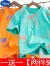 迪士尼（Disney）儿童速干t恤夏季短袖2024新款帅气男孩中大童男童上衣半袖童装潮 两件装T恤-蓝+白 160码建议身高150-155cm  12-13