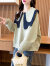 筱娅（XIAOYA）娃娃领卫衣女宽松设计感2024新款春秋季韩版洋气减龄百搭上衣薄款 绿色 均码建议85-155斤