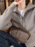 拉夏贝尔双拉链毛衣开衫外套女2024年冬季新款慵懒休闲宽松时尚洋气宽 黑色 XL 建议120-135斤