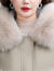 俞兆林妈妈装冬装加绒加厚棉衣外套女2024新款洋气派克服大码中老年女装 米色 XL
