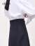 edition新中式绑带衬衫女立裁设计感小众纯棉长袖上衣 漂白色 S/160