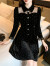墨媛（MOYUAN）2024年会聚会礼服裙法式赫本满天星连衣裙 黑色 M(建议：95-105斤)