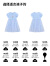 迪士尼（Disney）童装女童俏皮短袖连衣裙2024年夏季新款宝宝儿童裙子六一儿童节 梦幻蓝 100cm