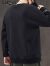 卡帝乐鳄鱼（CARTELO）卫衣男秋冬季长袖T恤男士外套休闲上衣服男装打底衫 黑色 L