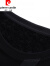 皮尔卡丹纯棉加绒加厚卫衣男圆领冬季保暖长袖T恤中青年休闲套头打底上衣 L28105绿色加绒 165/M