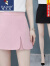 啄木鸟裙裤女式士23夏季新款韩版黑色休闲时尚外穿高腰显瘦a字裤短裤 粉色 S