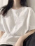 索宛亦（SUOWANYI）中性风2024夏季新款宽松休闲精梳棉卡通印花情侣短袖T恤衫女装 黑色 S