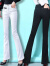 AEMAPE牛仔裤女装2024春秋季新款喇叭时尚显瘦高腰韩版修 墨绿色_8181  28_码105-115斤