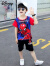 迪士尼3-6岁2024夏季男童蜘蛛侠运动套装短袖短款新款卡通小中童帅气男 红色 110cm