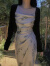 GOCHIEI法式披肩外搭上衣空调罩衫冰丝开衫小众设计感衣外套女夏薄款 黑色披肩 S 75-90斤