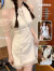 凤蝶儿新中式连衣裙女装2024年夏季新款改良旗袍白色国风少女短款裙子女 新中式连衣裙 XL