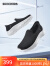 斯凯奇（Skechers）闪穿鞋Silp ins一脚蹬运动鞋健步鞋休闲办公通勤鞋124963 黑色/白色/BKW 39