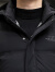 法莎尼亚品牌羽绒服男士冬季中款连帽中年休闲加厚保暖外套 黑色-礼盒装 M