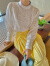 浪莎（LangSha）黄色A字裙女春夏新款显瘦垂感半身裙设计感小众松紧腰赫本风伞裙 黑色背心 M