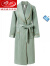 浪莎（LangSha）可外穿秋冬季中老年女士纯棉睡袍加棉空气棉加大尺码妈妈加长浴袍 3601 4XL码建议180-200斤穿