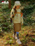 FILA斐乐儿童童装上衣2024春新款中大童女童休闲运动户外梭织外套 麦梗色-LG 130