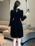 墨媛（MOYUAN）2024年会聚会礼服裙法式赫本满天星连衣裙 黑色 M(建议：95-105斤)