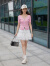 西町村屋（SETIROM）西町村屋蕾丝拼接设计短裙女夏季新款气质白色A字半身裙AB9410009 白色 S