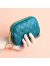 袋鼠（KANGAROO）迷你零钱包头层牛皮2024新款女式硬币包纯色简约时尚卡包便携小包 草绿