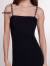 Maje2024春夏新款女装时尚修身收腰黑色吊带针织连衣裙MFPRO03572 黑色 T38
