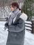 法鲁格米欣服中长款2023年新款冬季加厚大衣韩版宽松学院风面包服 米白色 S80105斤