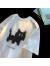 桔子悦短袖t恤男士夏季新款棉美式上衣服半截宽松情侣半袖休闲体恤衫 小猫深灰色 XL(建议120-140斤
