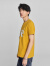 Lee商场同款标准版圆领大Logo印花黄色男短袖T恤休闲LMT0065673RX 黄色 S
