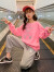 任性地带（REN   XING   DI   DAI）女童套装秋装小熊字母卫衣运动裤休闲两件套4-14岁中小学生衣服潮 白色 110cm