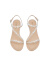思加图夏季新款氧气鞋仙女风一字带平底凉鞋罗马凉鞋9JI49BL3 白/银 36