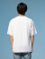 黑鲸小字母印花短袖T恤男夏季休闲白色套头圆领短t商场同款 漂白12 165/84A