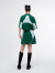 UPON PRO 2023短款T恤娃娃领露腰抽绳上衣拉链半身裙套装女 绿色半裙 S