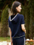娜尔思（NAERSI）运动休闲简约冰丝女夏新款短袖裤子两件 暗青紫色-上装 M