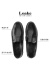LOAKE洛克英国进口商务休闲男士乐福鞋真牛皮英伦休闲一脚蹬 Princeton 黑色 8.5 (42.5码)