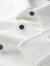 罗蒙（ROMON）轻奢秋冬季薄款免烫抗皱商务休闲白色衬衫男长袖修身竖条纹衬衣男 黑色 2XL ( 150-160斤 )