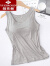 俞兆林莫代尔棉女士背心带胸垫上衣免穿文胸罩杯一体式打底外穿瑜伽运动 标准版宽松版背心-灰色 4XL 建议155-170斤